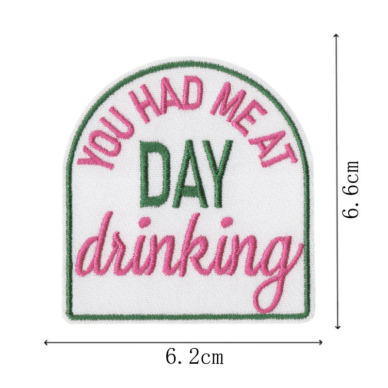 Wholesale Bar main picture denim embroidery patch  patch